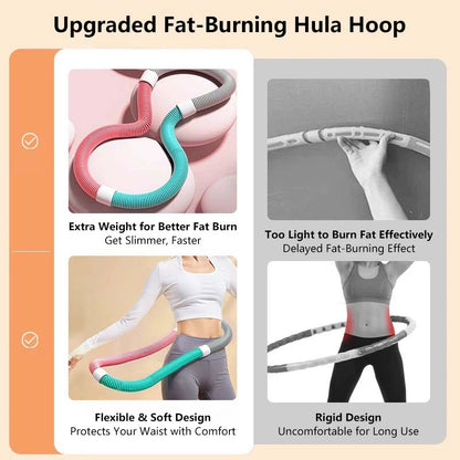 Soft Spring Hula Hoop Compact Waist Trainer Portable Exercise Ring