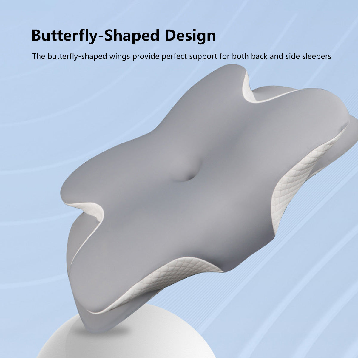 Butterfly Neck Guard Memory Pillow Orthopedic Design, Neck Support for Butterfly Neck Guard Memory Pillow Orthopedic Design, Neck Support for