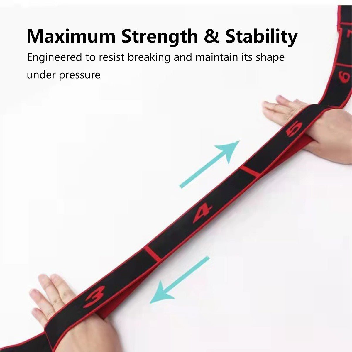 JOMO Yoga Elastic Resistance Band Full Body Workout for Glutes, Legs, Arms, Back, Yoga