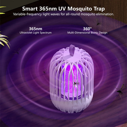 Birdcage LED Mosquito Lamp Mosquito Zapper with UV Light