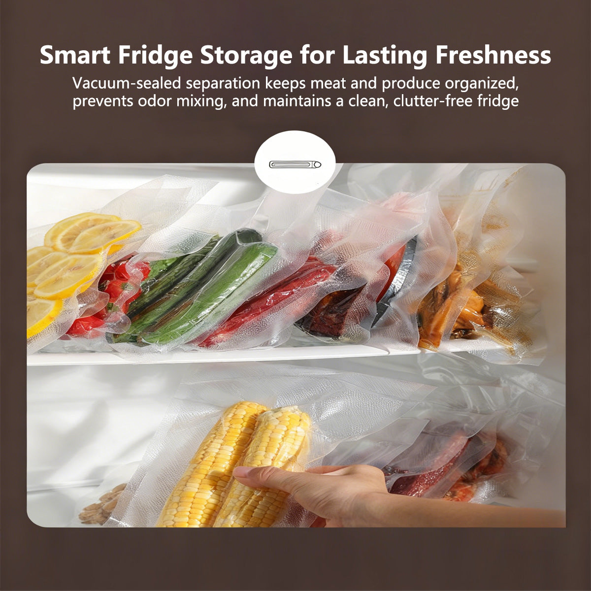 Automatic Vacuum Sealer Smart Fridge Storage Food Freshness Preserver Food Storage Saver Fast Vacuum