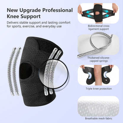 Adjustable Knee Support Brace Sport Protection Breathable Lightweight