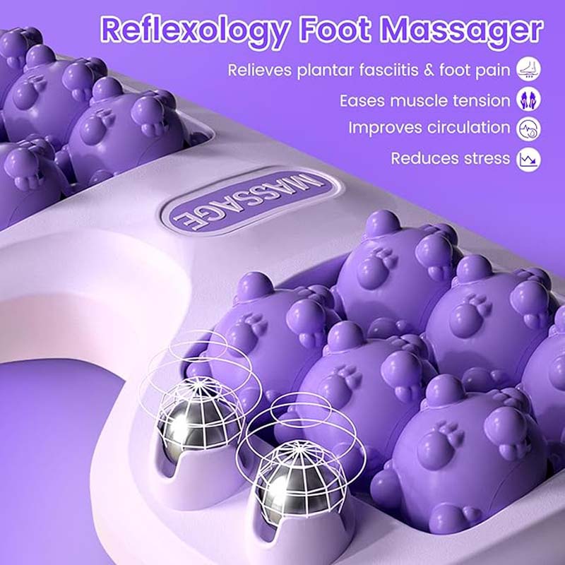Foot Massager Roller Cat Paw Nodes Magnetic Reflexology Massage Relieve Stress Improve Circulation