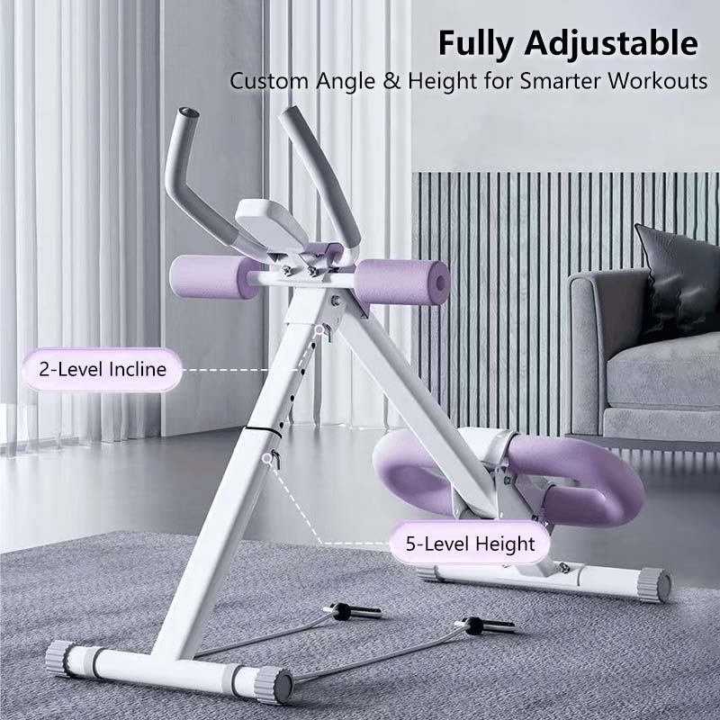JOMO Foldable Abdominal Trainer Home Gym Core Workout Machine Adjustable Waist & Abs Exercise Equipment