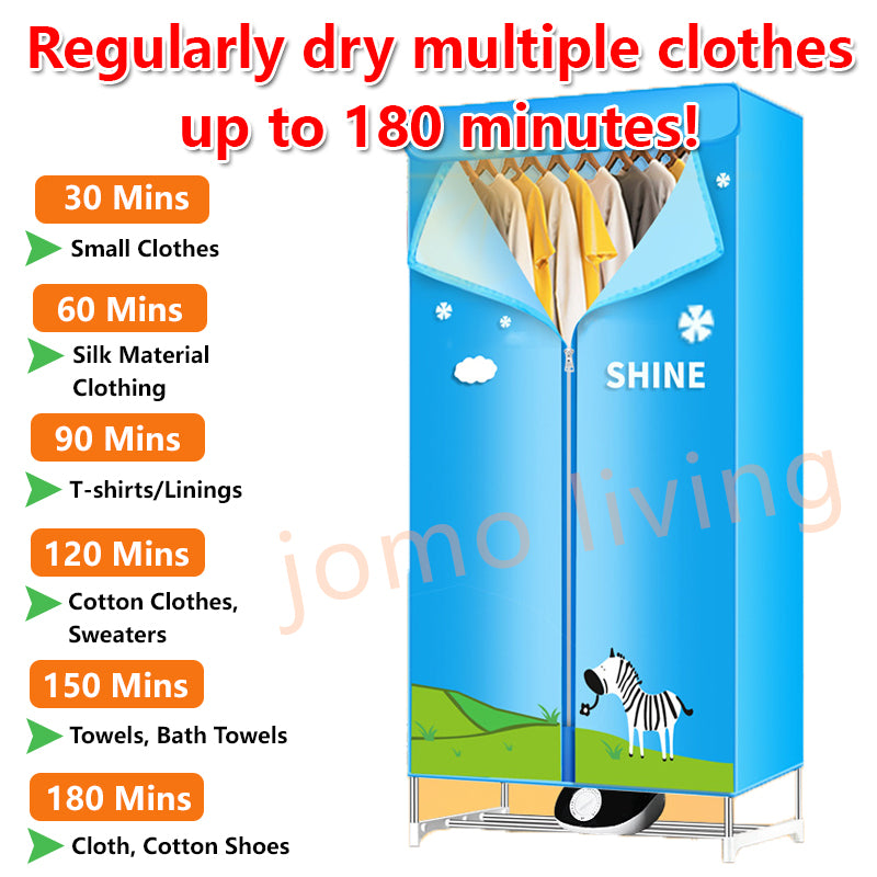 Clothes Drying Machine Quick-Drying 360 Convection Heating 6 Level of Heat