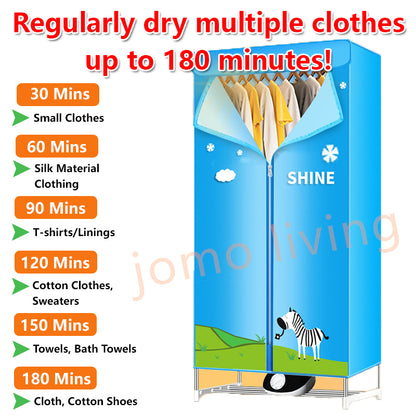 Clothes Drying Machine Quick-Drying 360 Convection Heating 6 Level of Heat