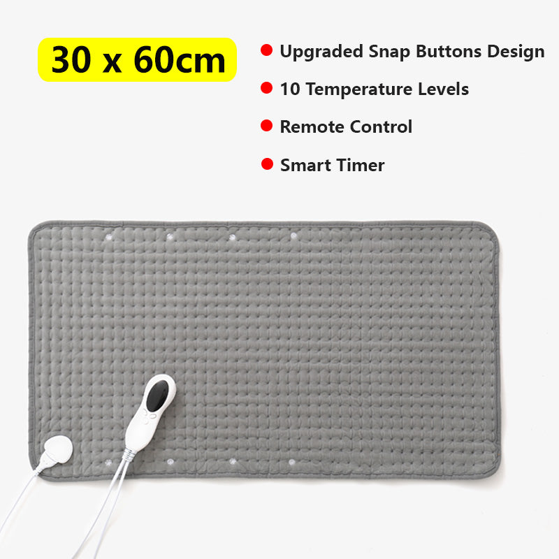 JOMO Electric Heating Pad Back Pain Massage Machine Washable Heat In 30 Sec