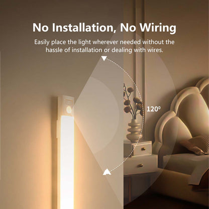 Sensor Night Light Motion Detector Auto Light USB Rechargeable LED