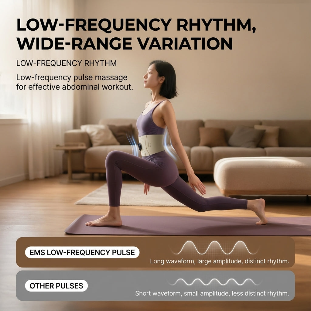 JOMO EMS Ab Waist Belt Heat Microcurrent Massage 8 Electrode Slim Breathable 腰部按摩仪 Gift