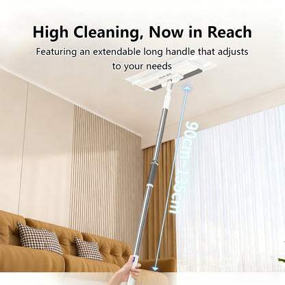 Wide-Panel Automatic Cloth Clip Mop 90–135cm with 2 Mop Pads