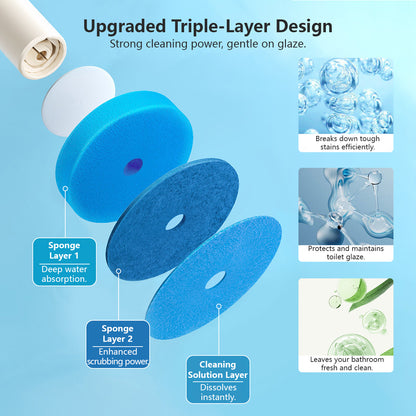 Scented Disposable Toilet Brush Fresh-Scent Disposable Toilet Cleaning Brush