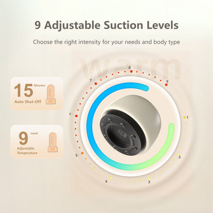 Portable Electric Guasha Massage 8 Level Gear Adjustment Type-c Charging Lightweight Hot Compress Massager