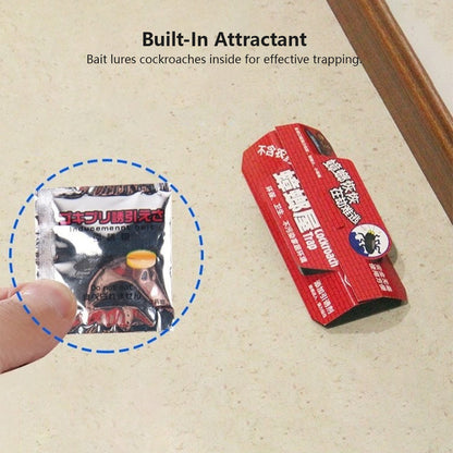 Cockroach Trap Built-In Attractant Strong Adhesive Indoor Cockroach Bait Trap Box (pack of 3)