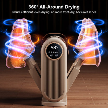 Four-Head Sunlight Shoe Dryer Timer Adjustment Temperature Control Footwear Deodorizer & Dryer