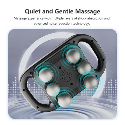 6 Head Fascia Massager Gun 20 Intensity 9 Modes