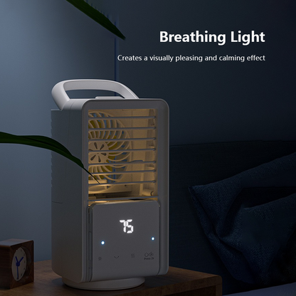 Portable Air Cooler 700ml 3 Level Gear Wind Speed Touch Button Display