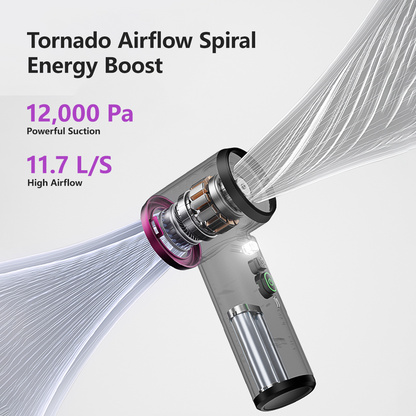 5-in-1 Handheld Vacuum 25000Pa Blow Suction Inflate Pump LED