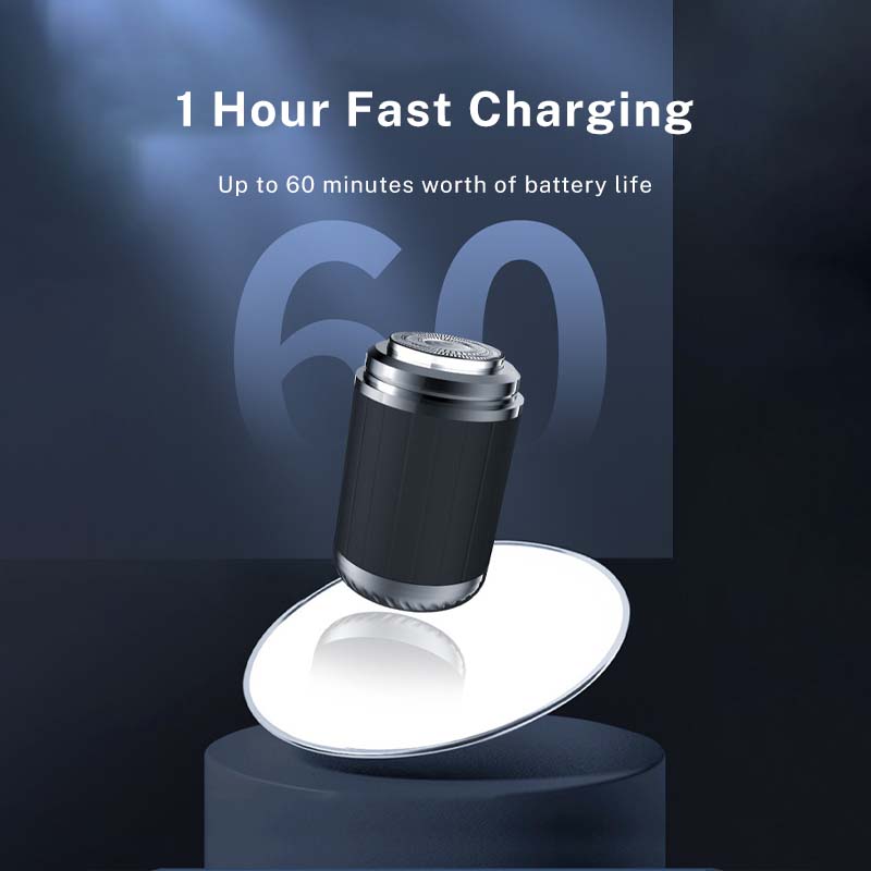 Mini Electric Shaver Portable Type-C Charging Waterproof Stainelss Steel Self-Sharpening Blade