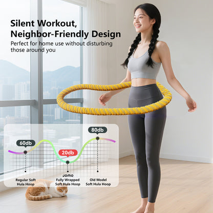 Upgraded 6th Generation Soft Spring Silent Hula Hoop Noise-Reduction