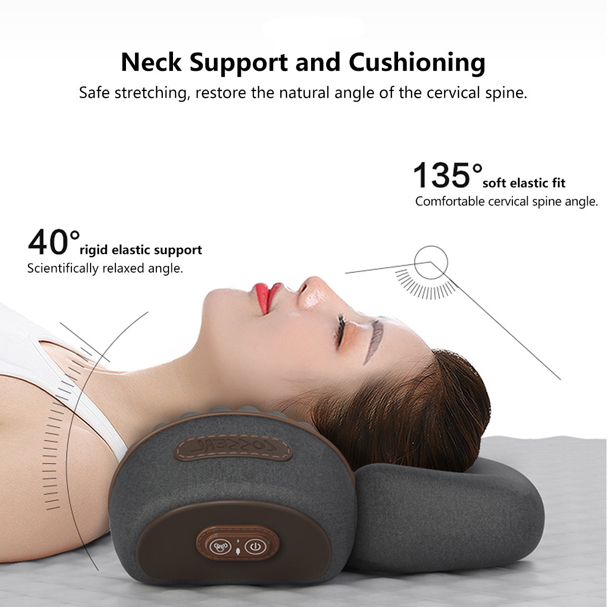 JOMO Cervical Pillow with Massage + Hot Compress