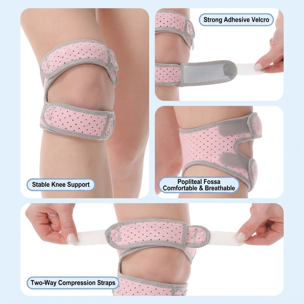 JOMO Patella Knee Support Brace Knee Guard Running Hiking Soccer Basketball Pain Relief 运动加压髌骨带