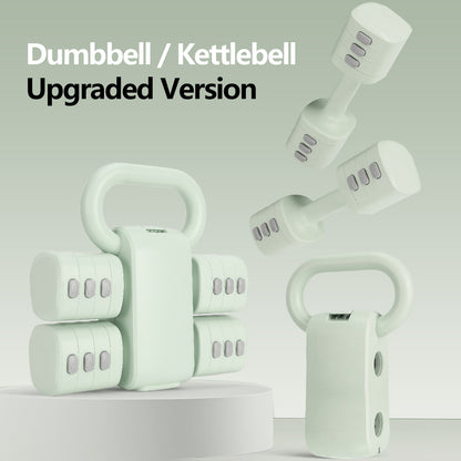 2 in 1 Dumbbell Kettlebell Dual-Purpose Adjustable Weight Dumbbell 5.5kg