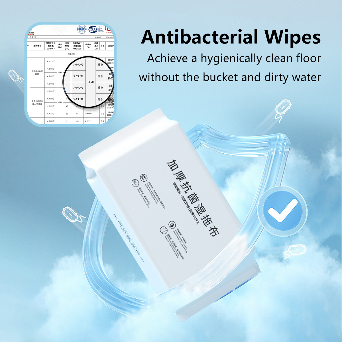 Disposable Cleaning Dry and Wet Wipes for Floor Peel and Toss Grease Duster No Wash Needed