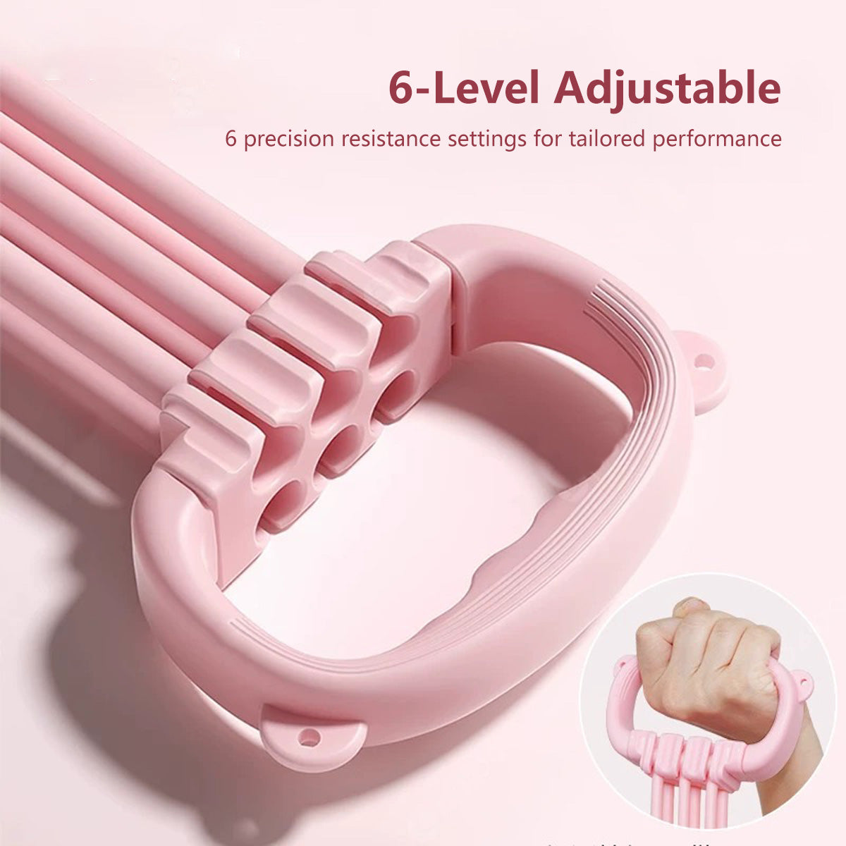 Multifunctional Elastic Band 6-Level Resistance Adjustable Bands Full Body Sculpting Yoga Pilates and Fitness