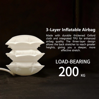 Electric Lumbar Massager Back Pain Warm Hot Compress Waist Cushion Lumbar Stretcher
