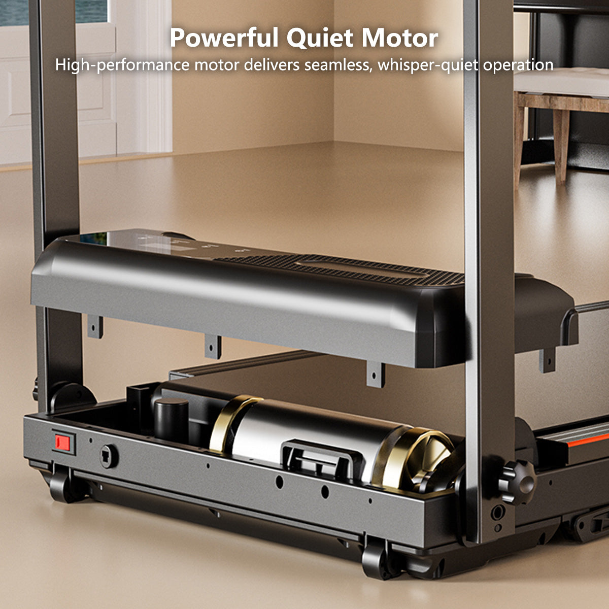 ✅2026 NEW✅ Treadmill Armrest + Slope Design Low Noise Indoor Foldable Treadmill