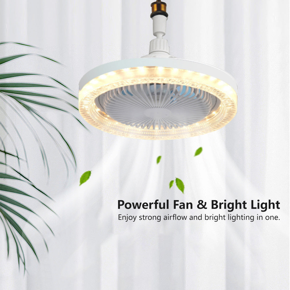 3-in-1 Ceiling Fan Light Aromatherapy Multi-Directional Fan Light Remote Control | Dimmable & Speeds