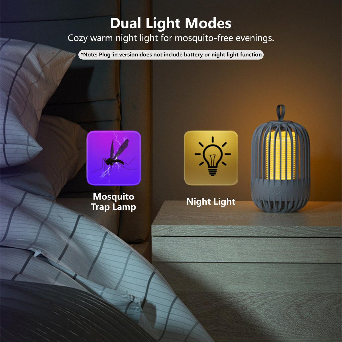 Mosquito Repellent Killer Indoor Outdoor Portable Insect Lamp Bug Zapper
