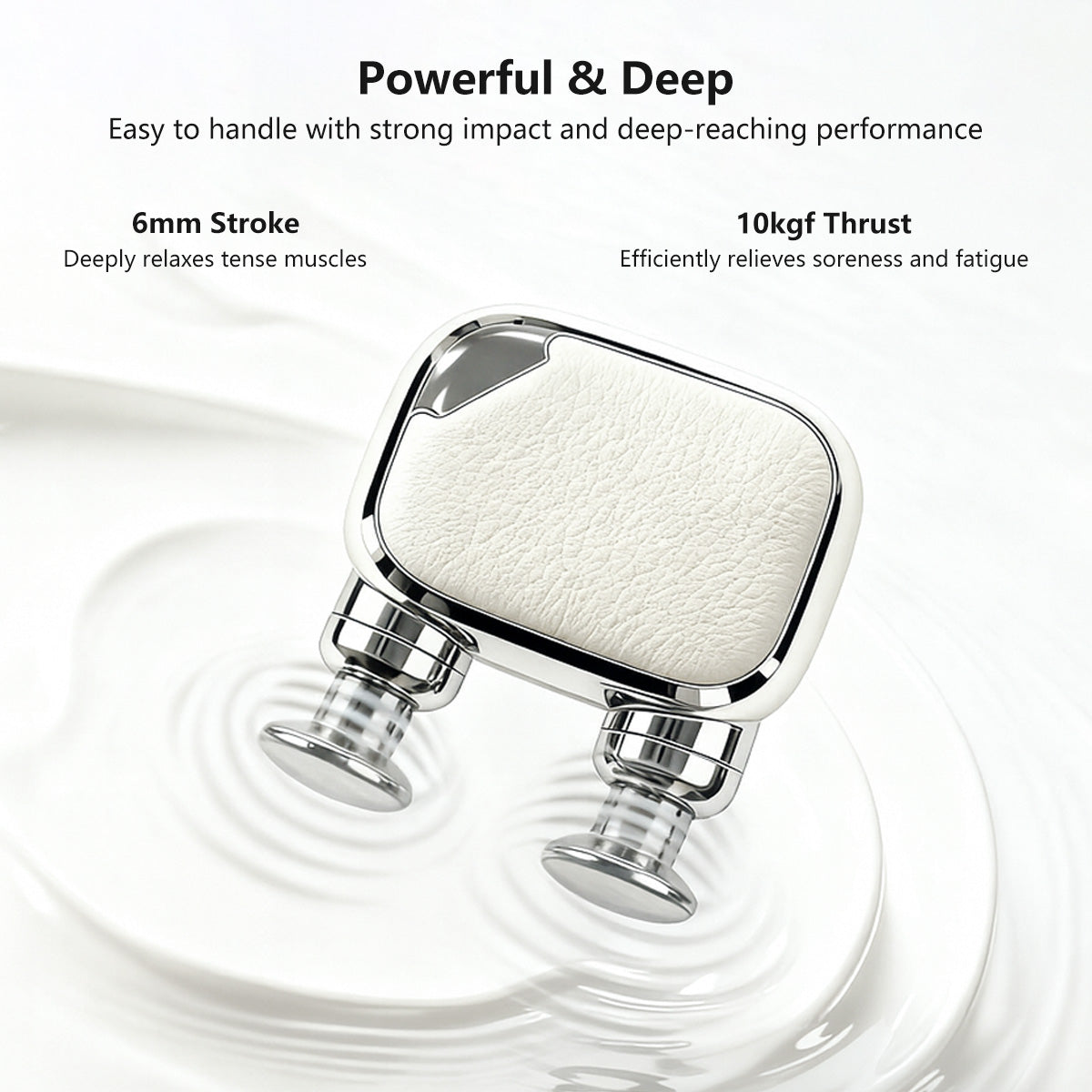 Pocket Fascia Gun Dual-Head Adjustable Speed Type-C Fast Charging Portable Mini Massager Gun