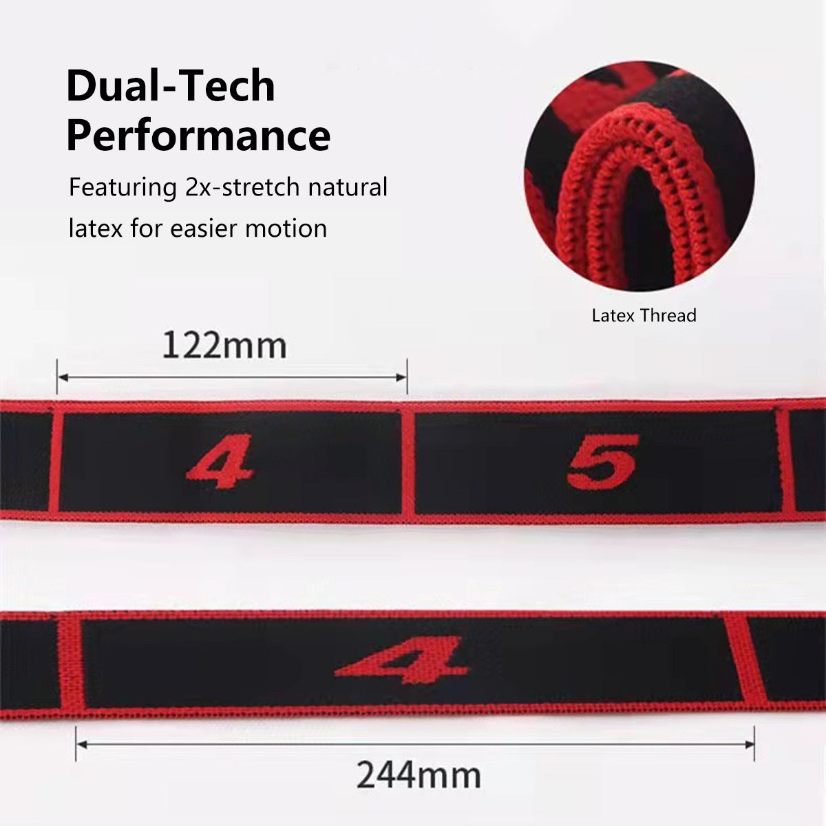 JOMO Yoga Elastic Resistance Band Full Body Workout for Glutes, Legs, Arms, Back, Yoga