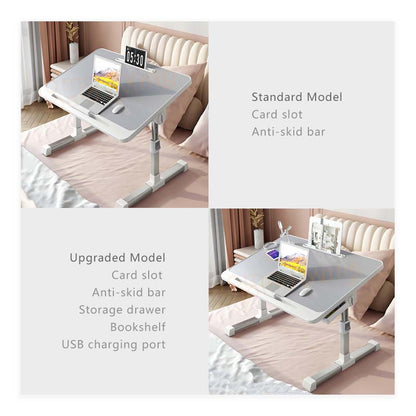 Foldable Lift Small Table Laptop Desk for Bed Adjustable Folding Portable Tablet