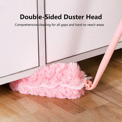 Dual-Purpose Duster with Detachable Handles Flexible Handle Extandable Handle