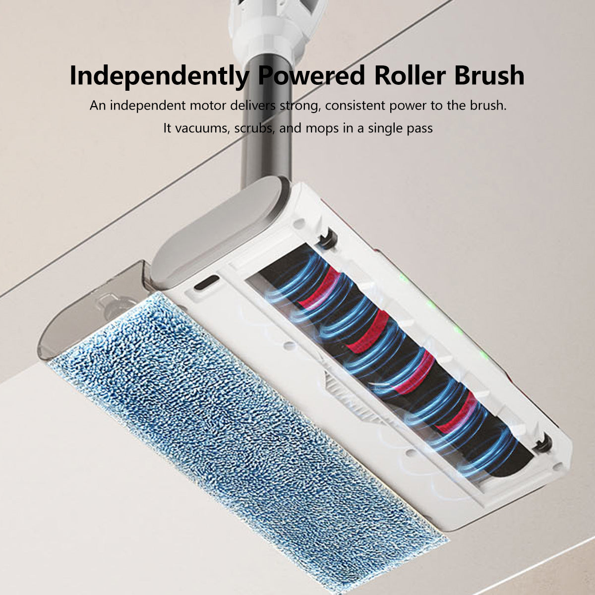 JOMO 2 in 1 Vacuuming & Mopping Vacuum 20000pa Suction Power 270° Swivel Smart LED Lasting Battery