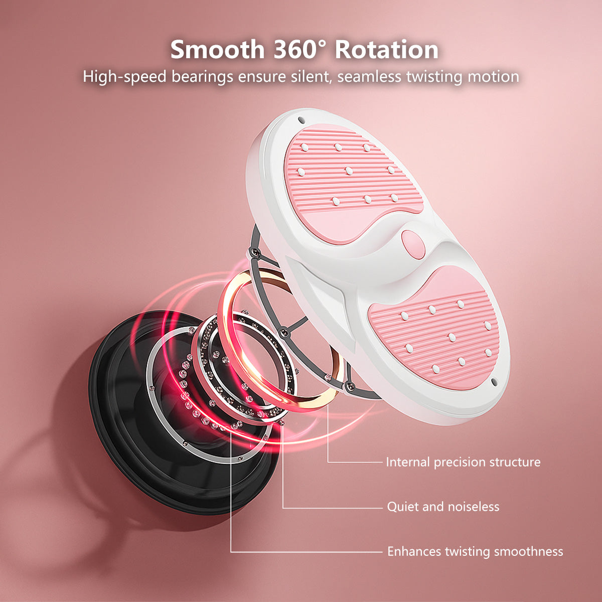 JOMO Waist Twisting Board Massage Feet and Enhance Core Strength with 3D Touch Points & Anti-Slip Base