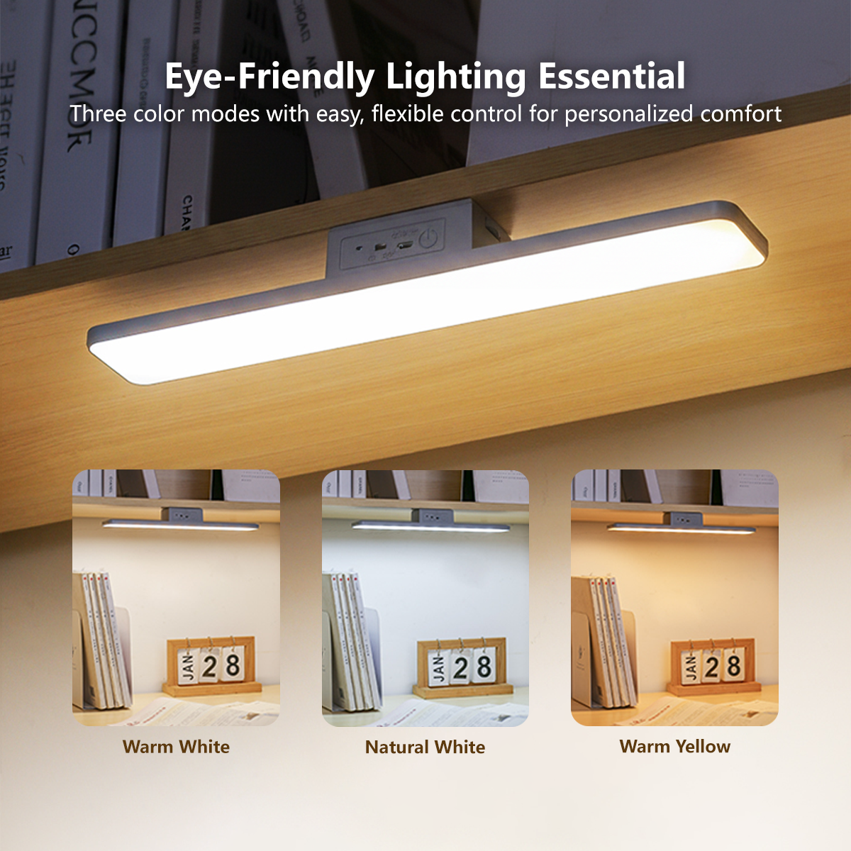 Eye Protection Wall Lamp Detachable Design USB Charging Portable Touch/ Remote Control Lamp