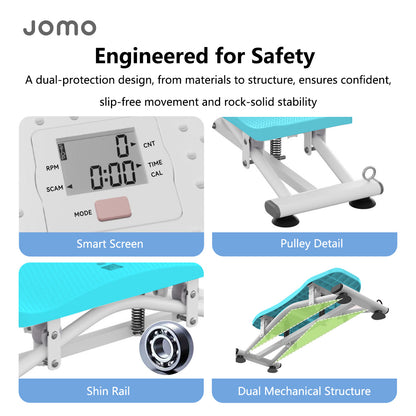 JOMO All-in-One Sliding Ski Machine Full Body Workout Machine for All Levels Silent Training