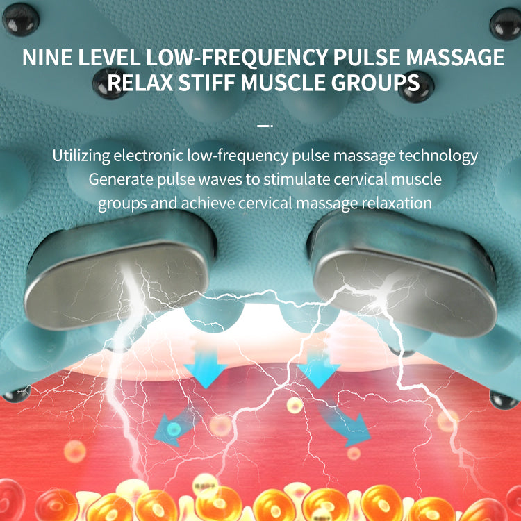 Cervical Massage Pillow Silicone Neck Massager Heat Therapy Pillow
