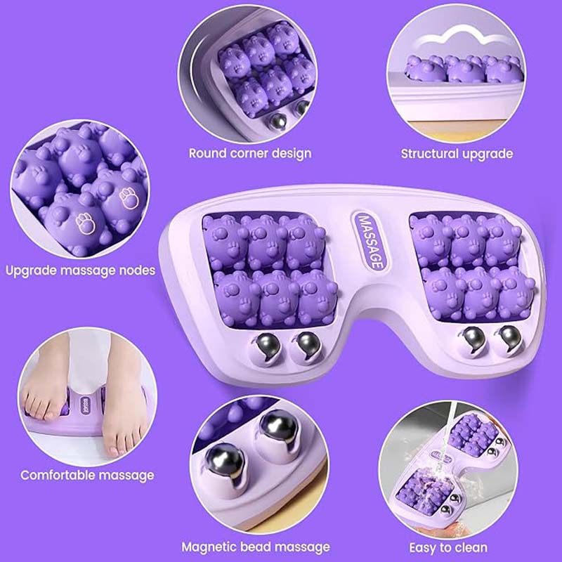 Foot Massager Roller Cat Paw Nodes Magnetic Reflexology Massage Relieve Stress Improve Circulation
