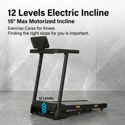JOMO Foldable Treadmill 140kg Auto Incline Home Gym Running Fitness Quiet 跑步机