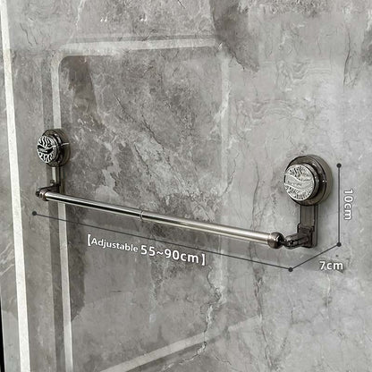 Adjustable Towel Rack  Drill-Free, 180° Rotating, Adjustable Wall-Mounted