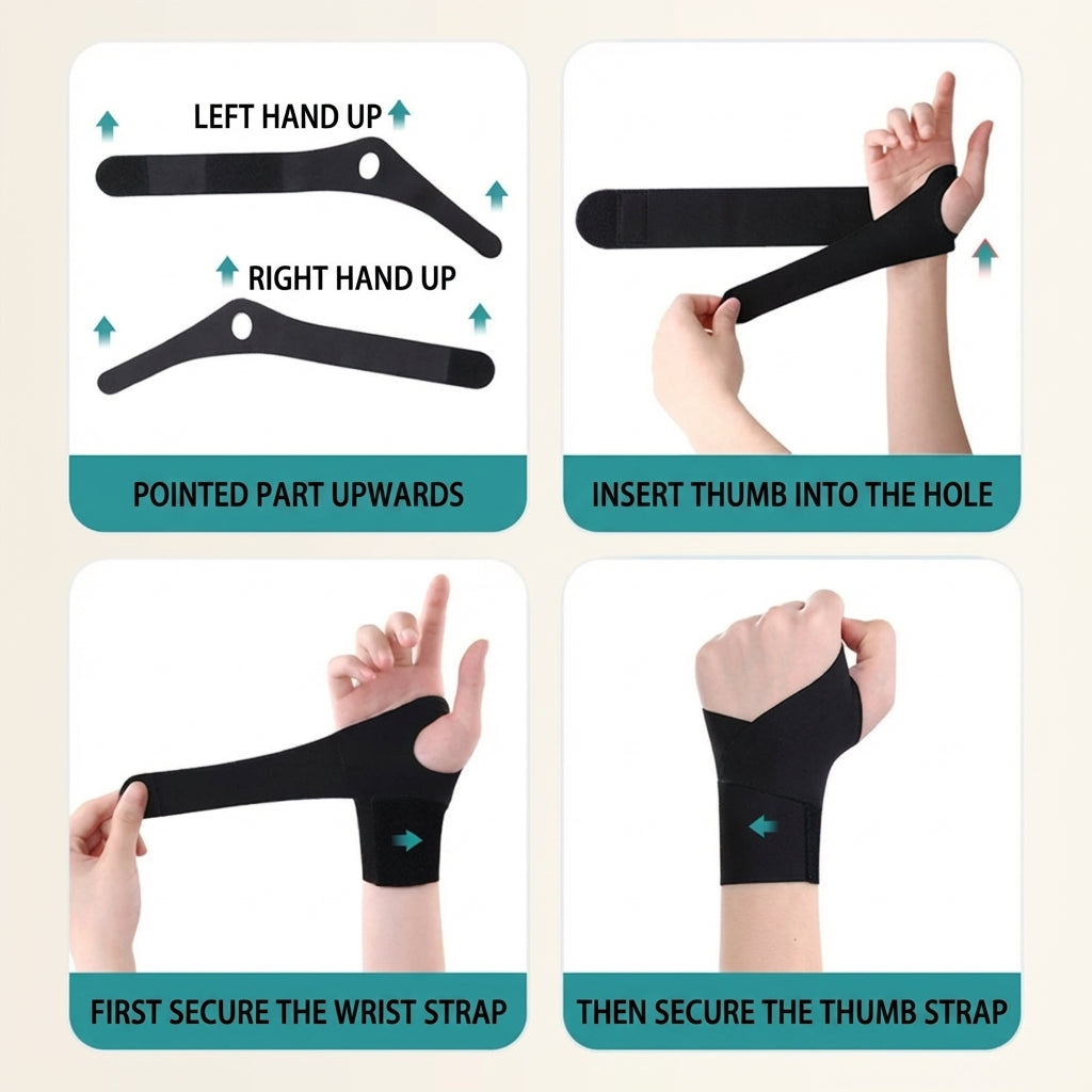 JOMO Compression Wrist Support Brace Breathable Adjustable Carpal Tunnel Pain Relief Mommy Thumb 护腕带
