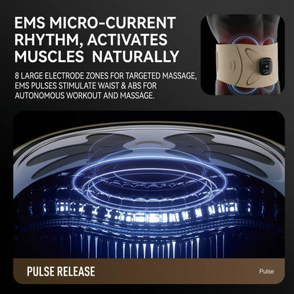 JOMO EMS Ab Waist Belt Heat Microcurrent Massage Slim Breathable 腰部按摩仪  | JOMO Singapore