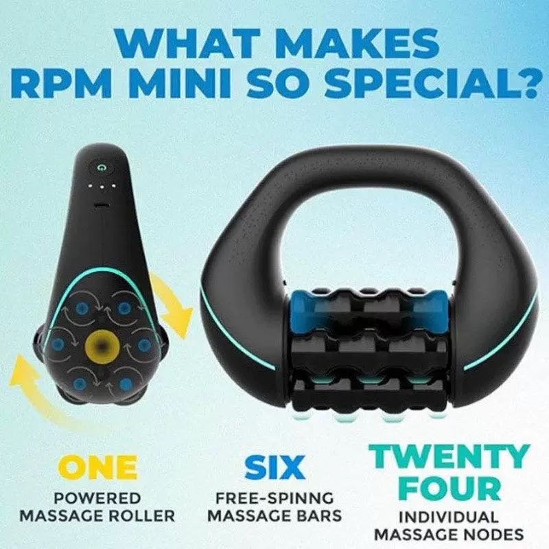 JOMO Portable 2 in 1 Massage Gun Percussion and Roller for Deep Tissue Muscle Relief 滚轮按摩器