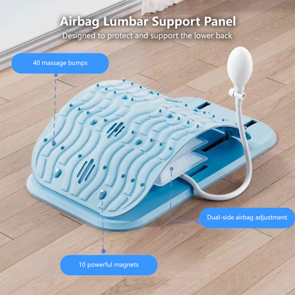 JOMO Airbag Lumbar Stretcher Dual Use Sitting and Lying Adjustable Height Air Cushion | JOMO Singapore
