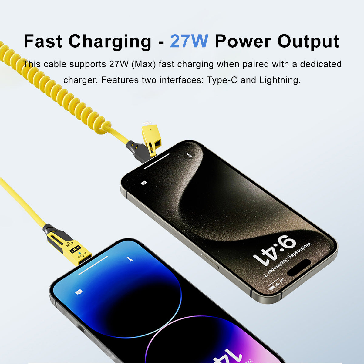 4-in-1 65W Ultra-Fast Charging Lightning Cable