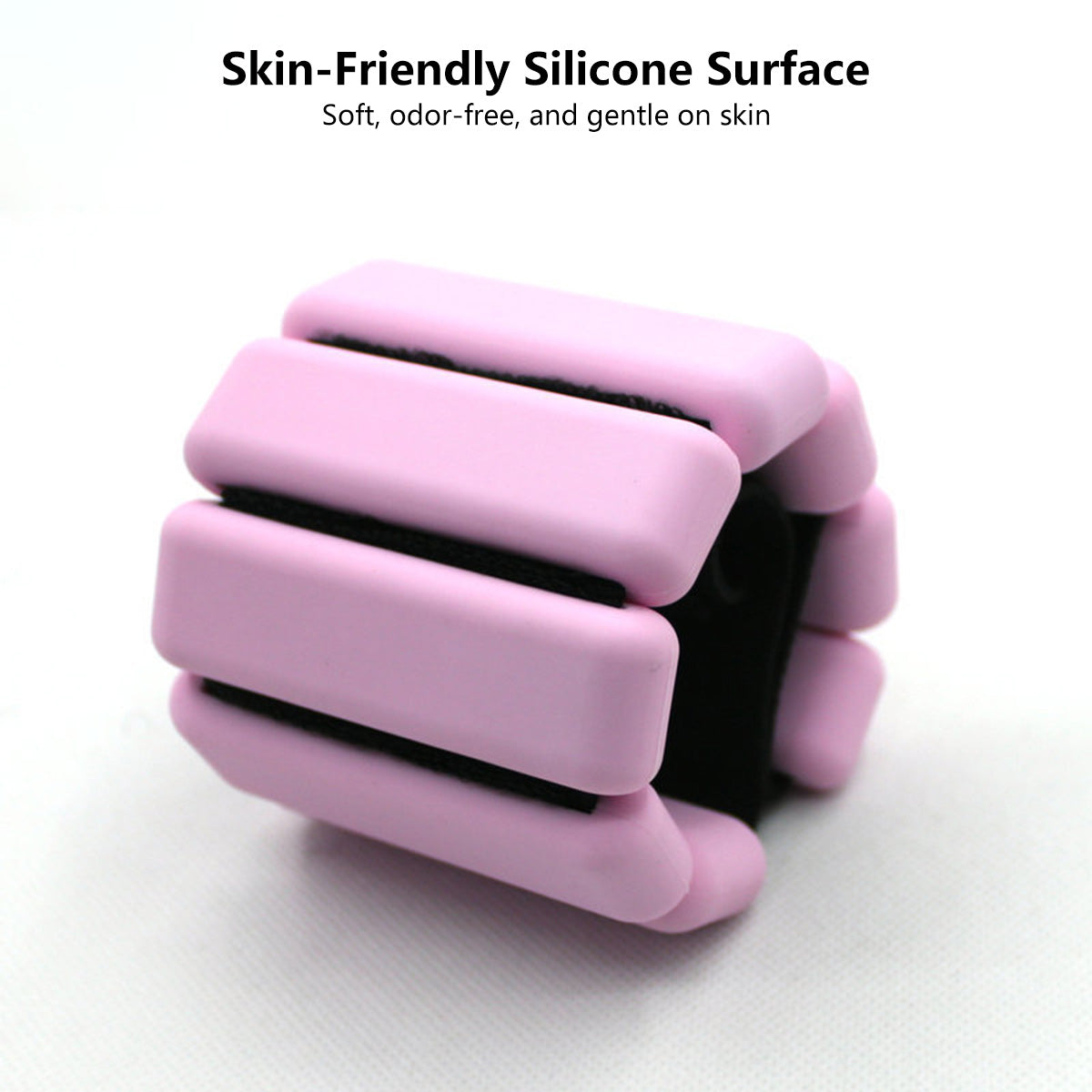 Silicone Weighted Wristband Bracelet Sweat-Resistant Waterproof Adjustable 1LB 2LBS